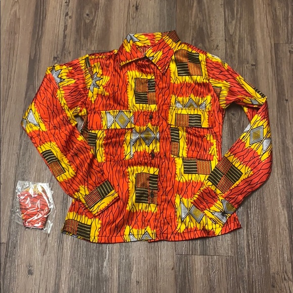 Button up With Matching Mask - Picture 1 of 4